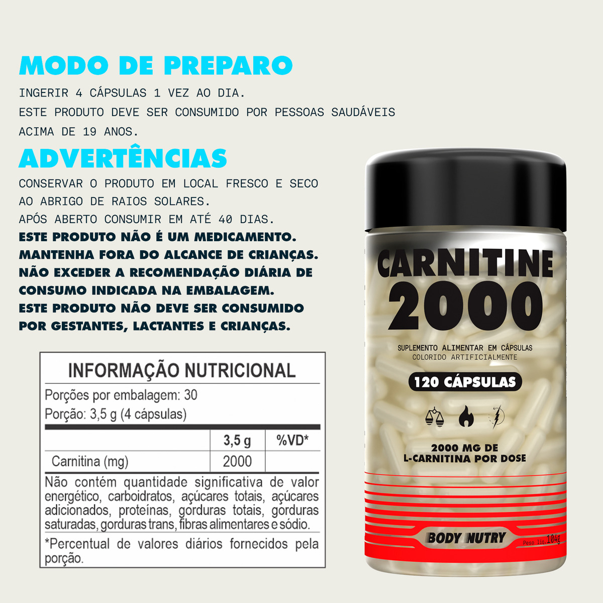 Carnitine 2000 Body Nutry 4