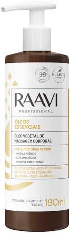 Óleo Vegetal de Massagem com Óleos Essenciais Raavi 1