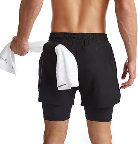 Kit 3 Shorts 2 em 1 Masculino Dryfit Treino 5