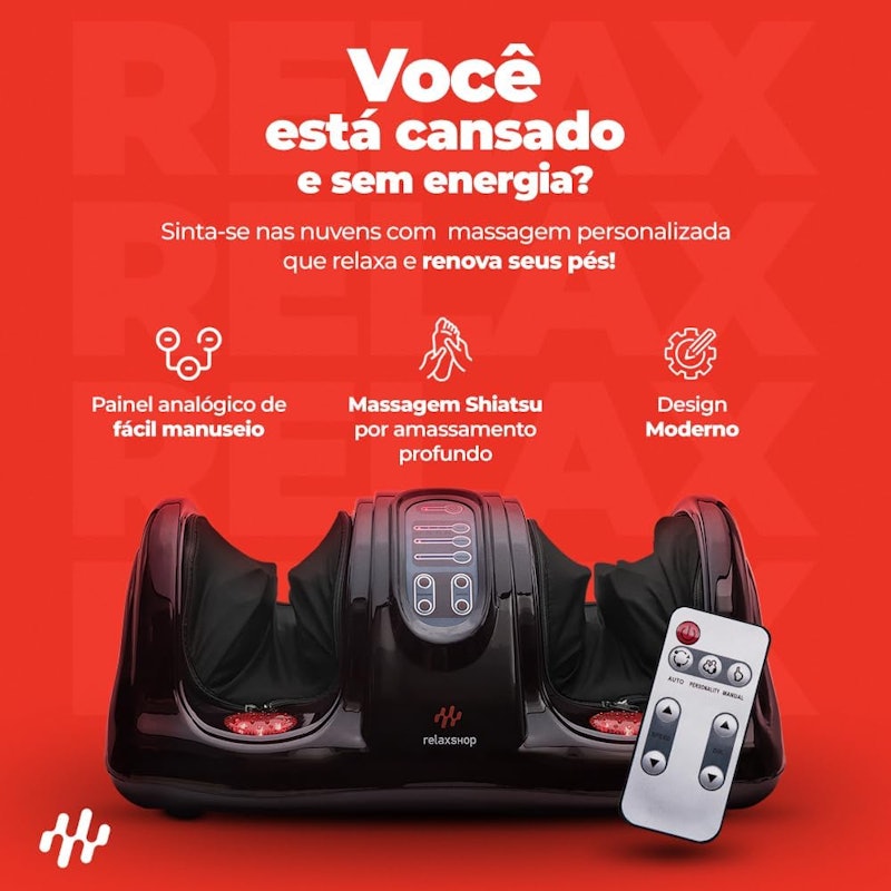 Massageador de Pés e Pernas Shiatsu Foot Massager 5