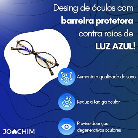 Óculos Armação Miu Bloqueio Filtro Anti Luz 3