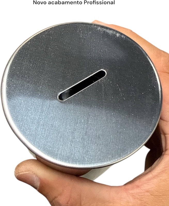 Cofre Inox 30 x 8 cm p/ Moeda & Notas 3
