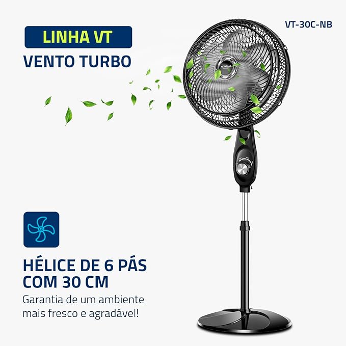 Ventilador de Coluna Mondial 6 Pás Turbo 2