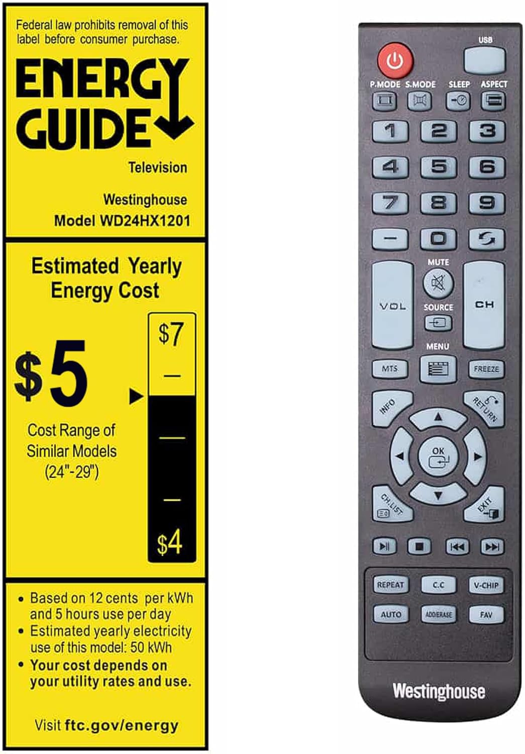 TV 24" HD Westinghouse 5