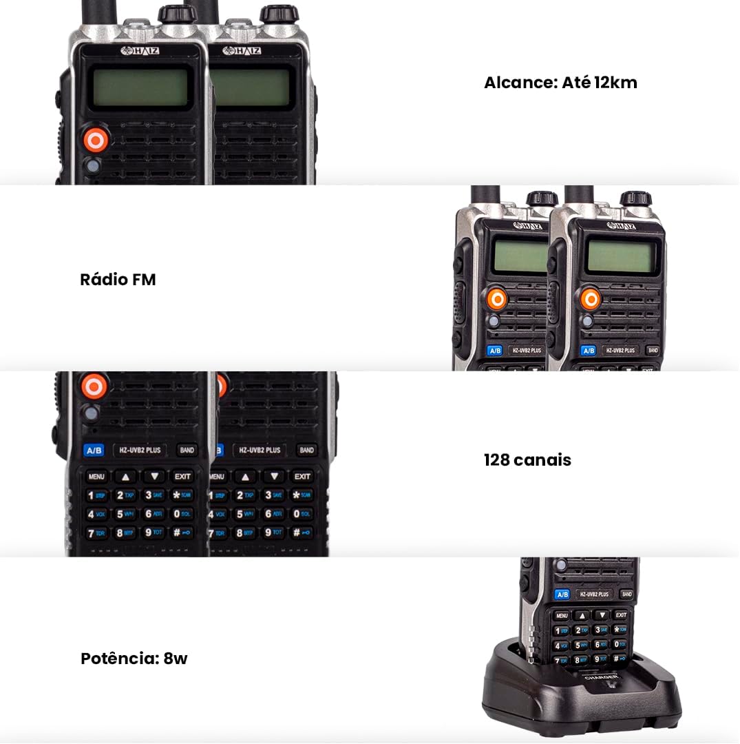 Rádio Comunicador Dual Band Vox FM 8W 2