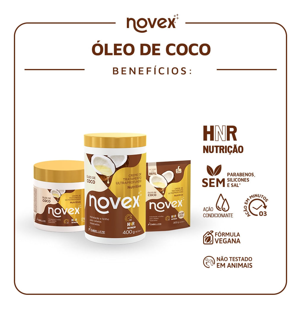 Creme Novex Óleo de Coco  3