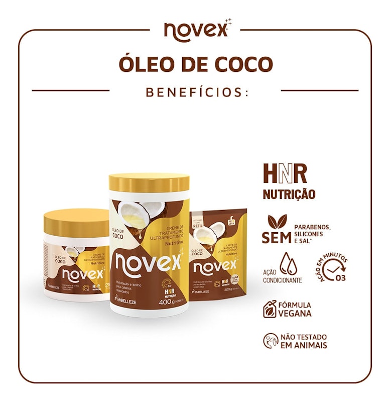 Creme Novex Óleo de Coco 3