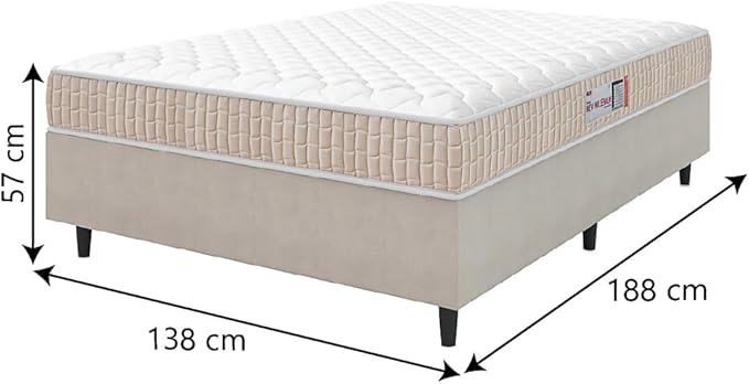Cama Box Colchão Casal Espuma D33 New Millenium 3