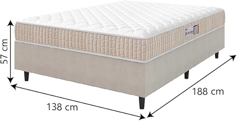 Cama Box Colchão Casal Espuma D33 New Millenium 3