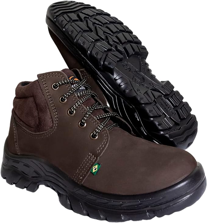 Bota Adventure de Segurança Unisex em Couro com C.A 1