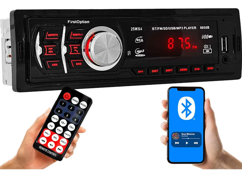Som Automotivo Bluetooth First Option 2