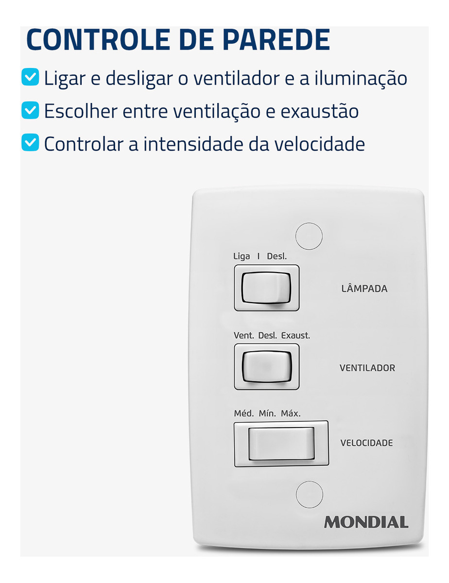 Ventilador de Teto Mondial Maxi Air 5