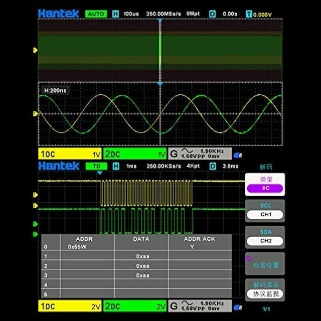 Osciloscópio Digital Hantek de Bancada DSO2D15 4