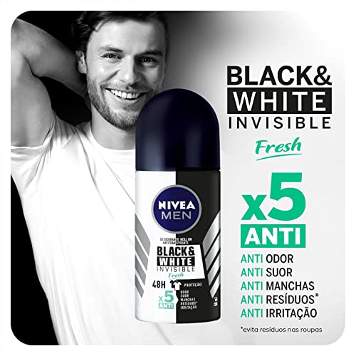 Desodorante Antitranspirante Roll-On Invisible for Black & White 2