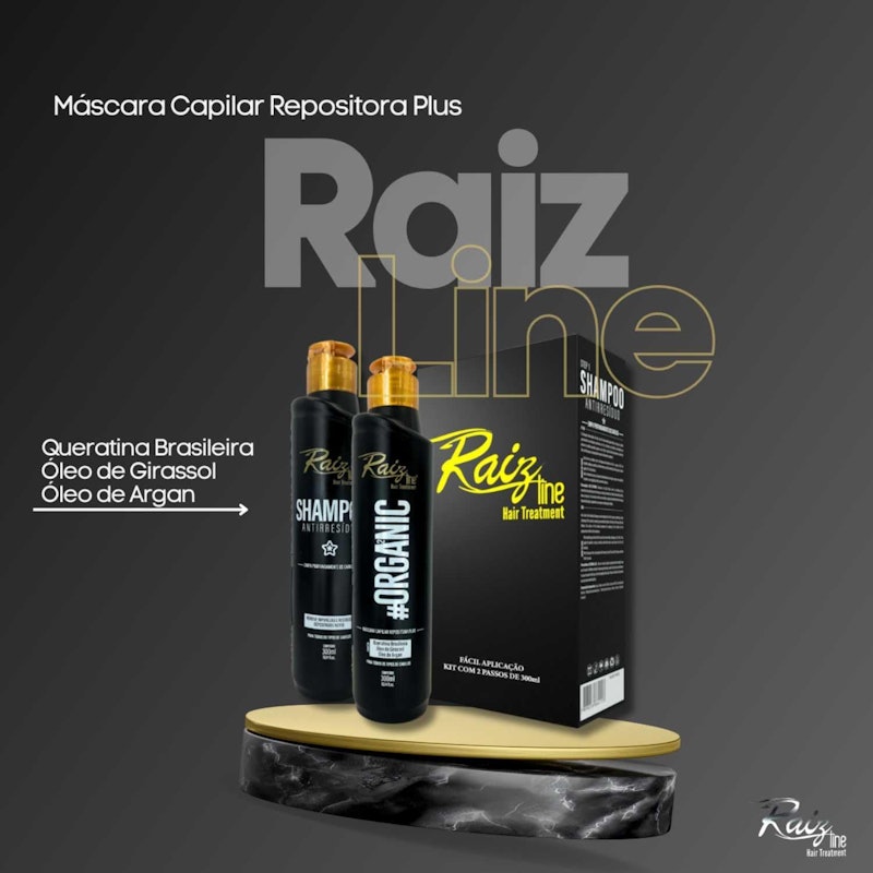 Kit Progressiva Alisamento Semi-Definitivo Orgânico Raiz Line 2