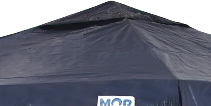 Gazebo 2,4 x 3 m Ráfia Azul Mor 5
