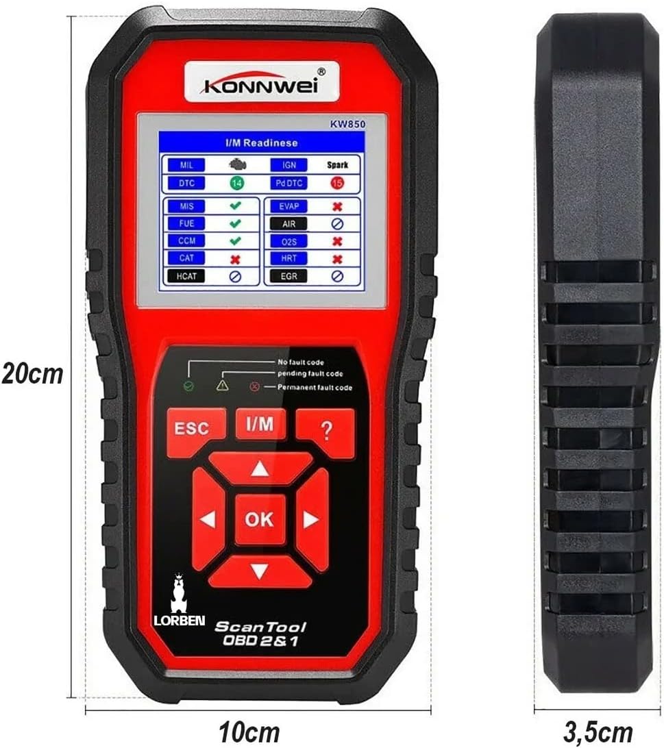Scanner Automotivo Konnwei Kw850 7