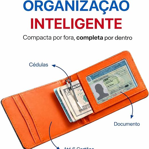 Carteira Masculina Slim Bloqueio RFID 2