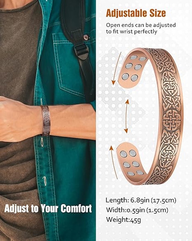 Pulseira Magnética de Cobre para Homens 5
