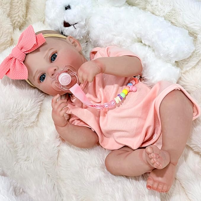 Boneca Bebe Reborn Corpo de Silicone Menina 4