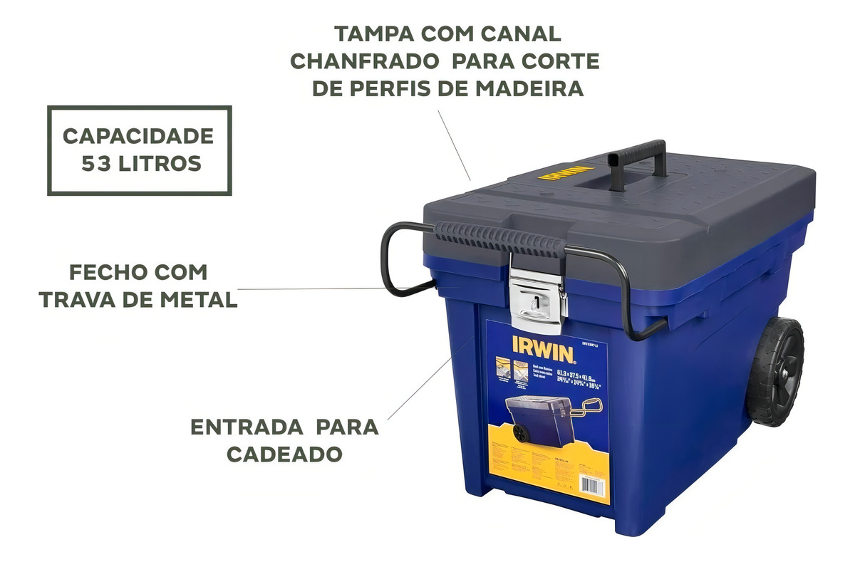 Caixa Organizadora Contractor com Rodas 2