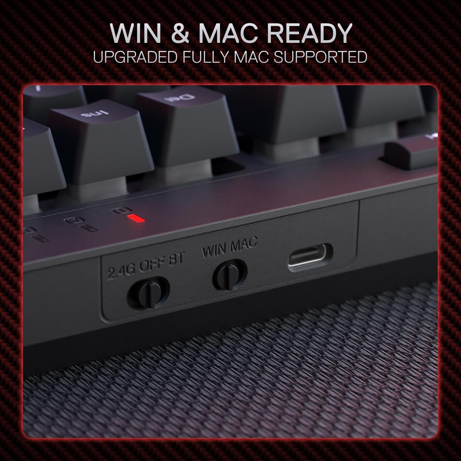 Kit de Teclado e Mouse para Jogos Sem Fio Redragon 4