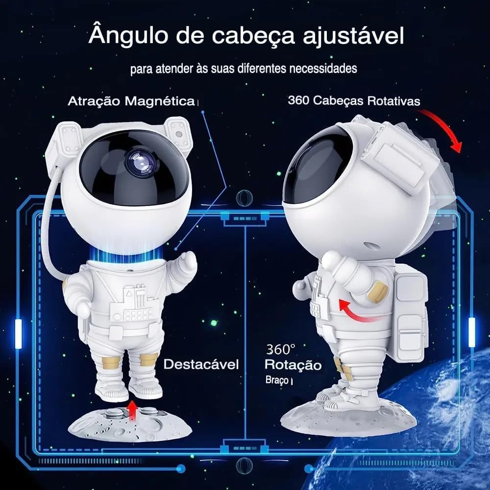 Projetor Galáxia Astronauta 3