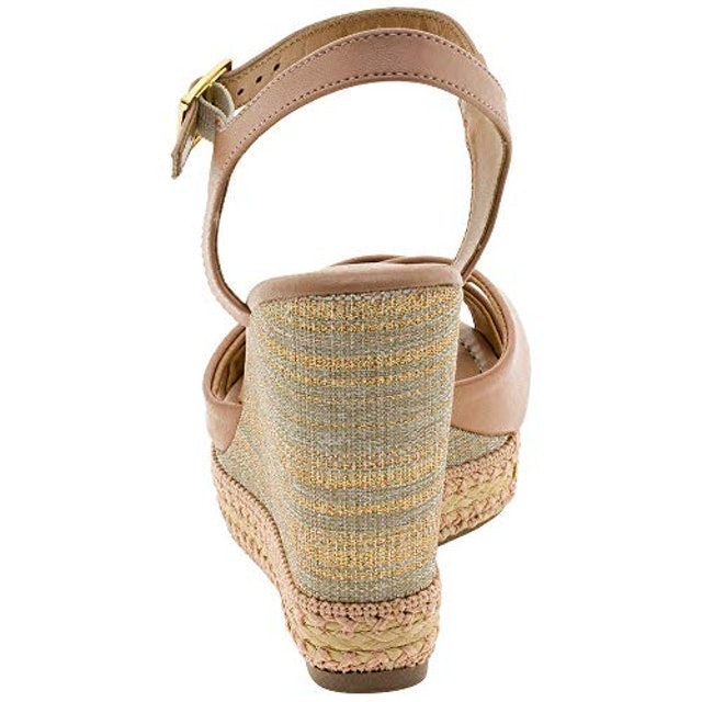 Sandália Anabela Nude 4