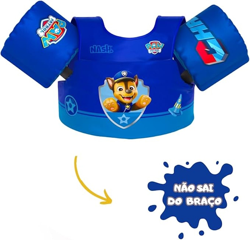 Boia Infantil com Colete Salva Vidas Nash – Patrulha Canina Chase 5