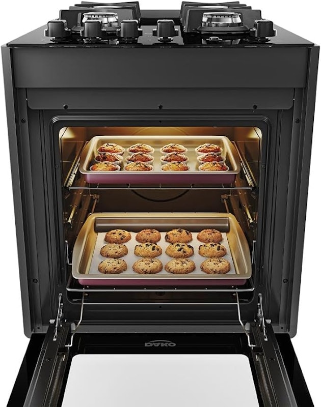 Fogão de Embutir 4 Bocas Preto com Mesa de Vidro Dako Supreme 4