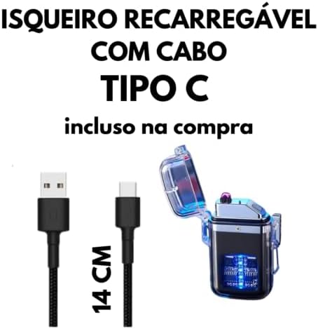 Isqueiro Recarregável de Plasma 3