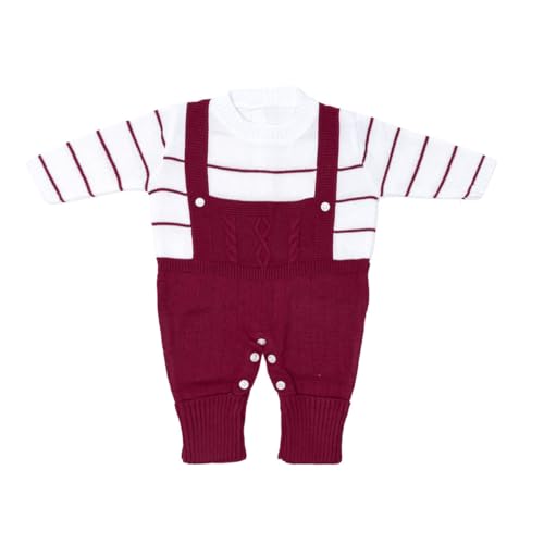 Kit Saida Maternidade Jardineira Tricot Luxo  4