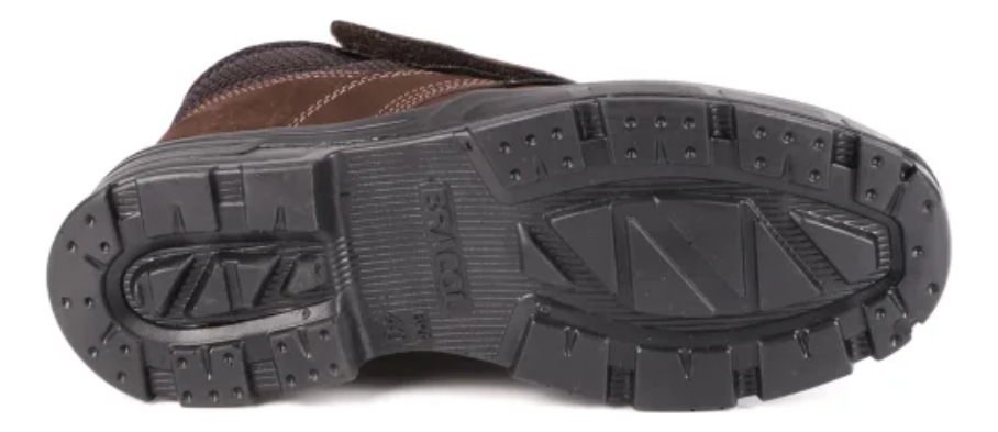 Botina Velcro Nobuck Marrom Café Bracol 4