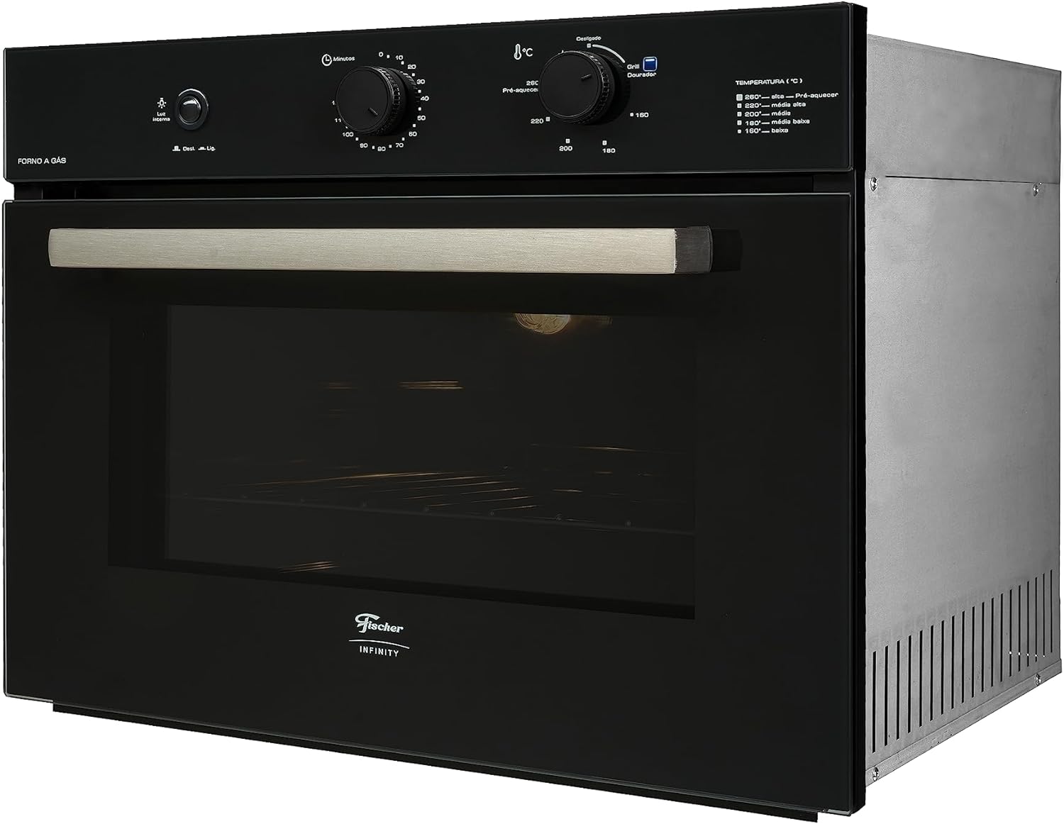 Forno a Gás de Embutir Fischer Infinity 50 L 3