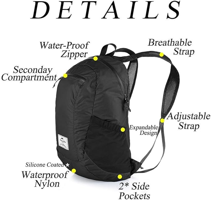 Mochila Dobrável Daypack 18 L 3