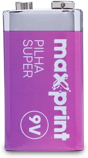 Pilha Comum Maxprint 9V 2