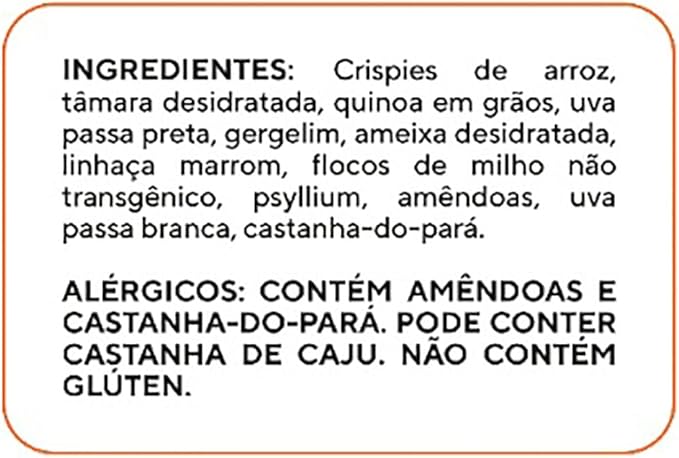 Granola sem Adição de Açúcar Quinoa e Amêndoas 2