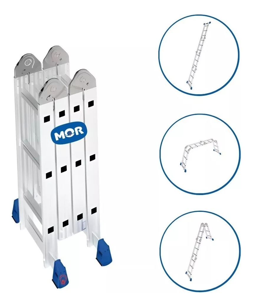 Escada Multifuncional 4x3 12 Degraus Mor 2
