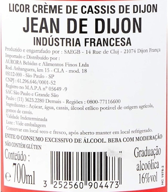  Licor Creme de Cassis 2