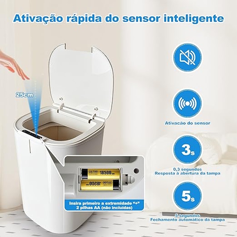 Lixeira Inteligente 16 L Haixin 4