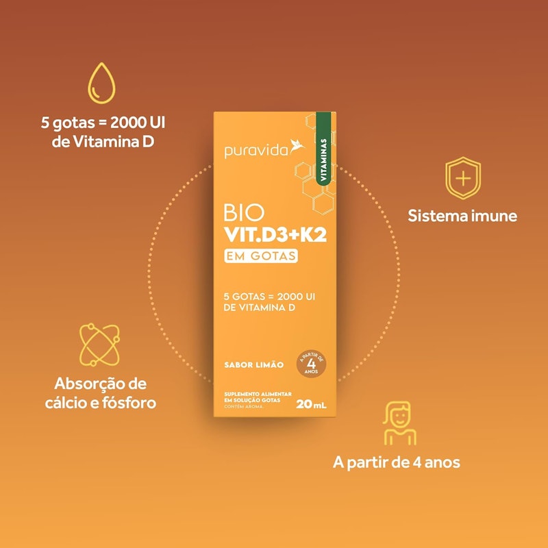Bio Vit D3+K2 Puravida 2