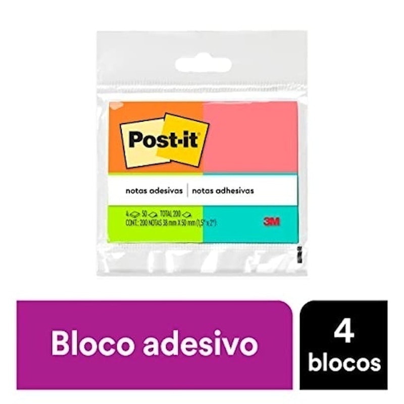 Blocos de Notas Adesivas Post-it® Tropical 2