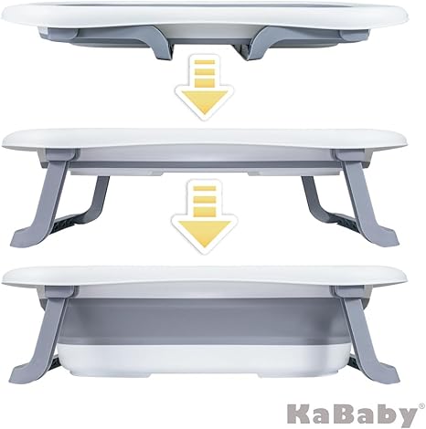 Super Banheira Infantil Antiderrapante KaBaby Cinza 2