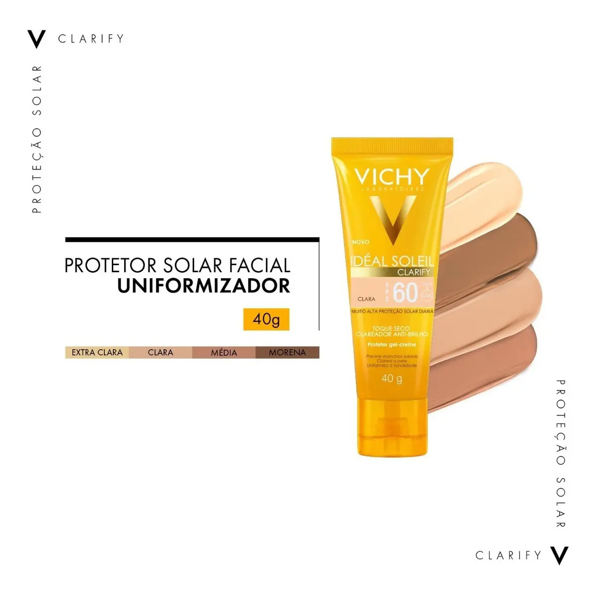 Idéal Soleil Protetor Solar Facial Clarify 4