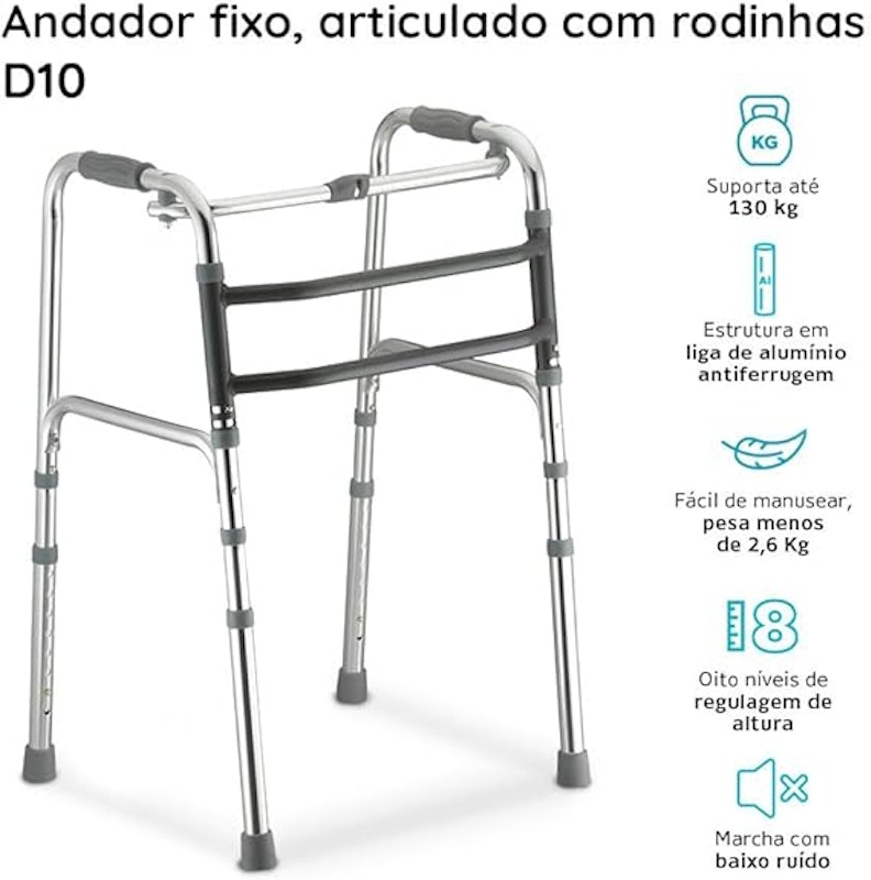 Andador Fixo Móvel e Articulado 3 em 1 2