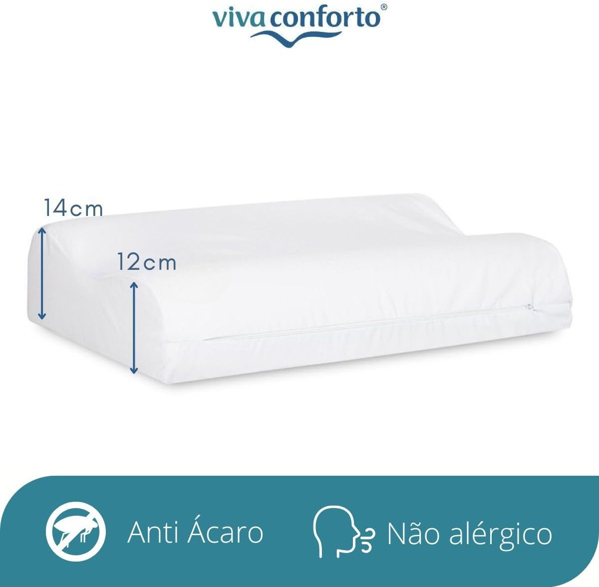 Travesseiro Nasa Cervical Viva Conforto 5