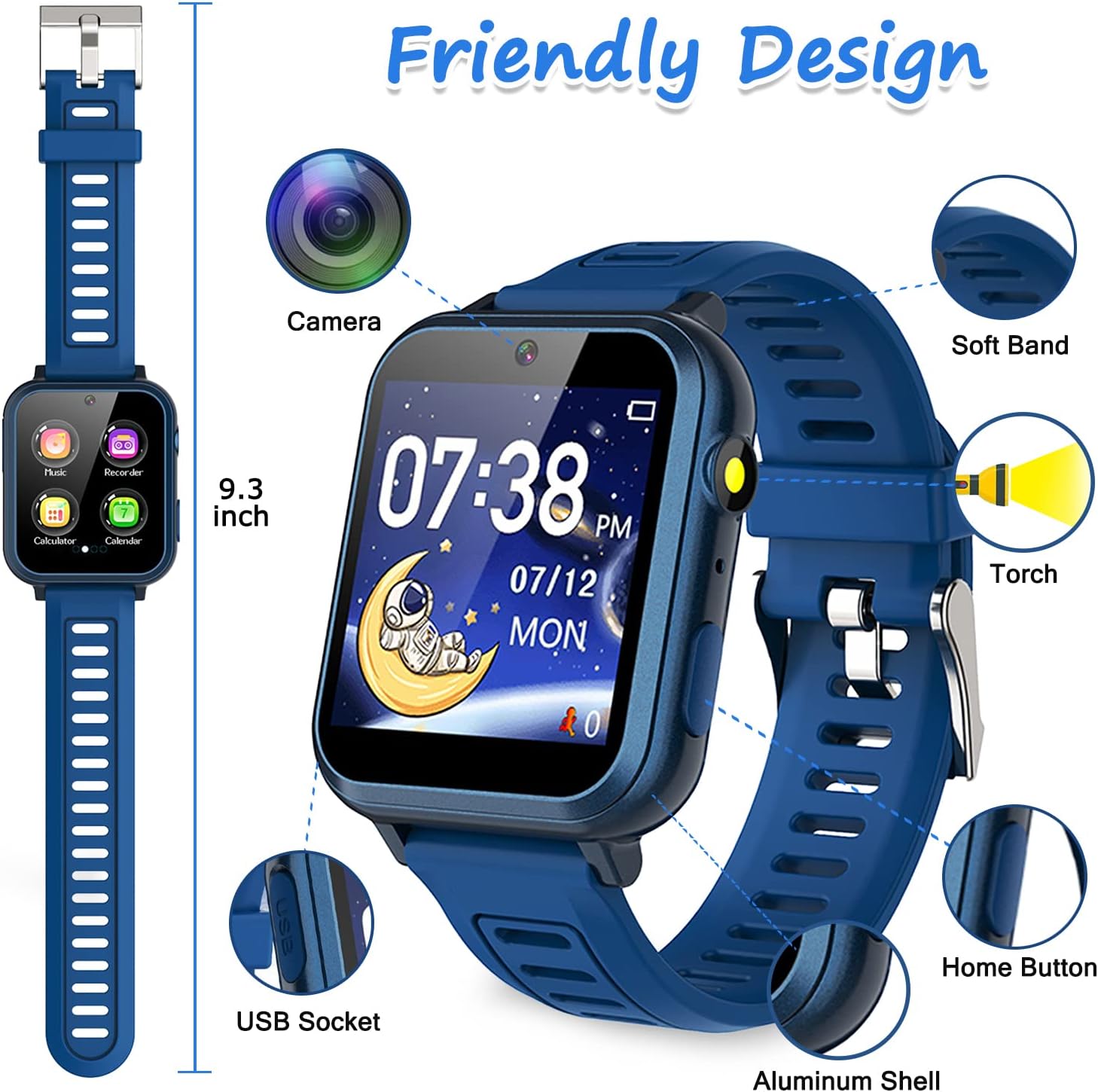 Kids Smart Game Watch com 24 Jogos Wiszodet 3