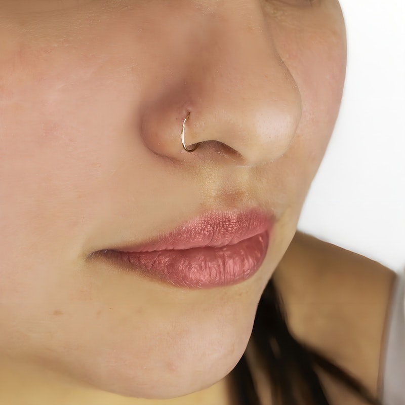 Piercing Nariz Ouro 18k Legítimo Argolinha Fina e Discreta 4