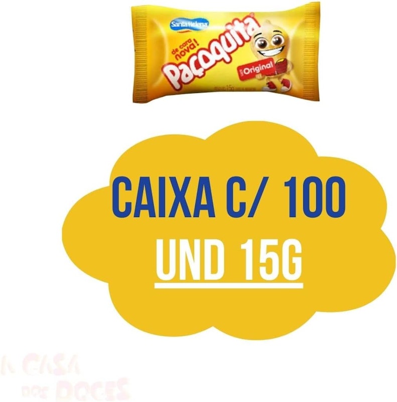 Paçoquita Rolha Embalada Caixa 2