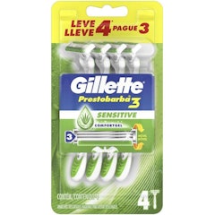 Aparelho de Barbear Descartável Gillette Prestobarba3 Sensitive